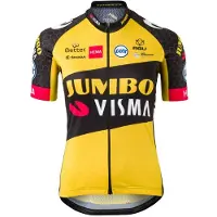 Agu Maillot de Cyclisme AGU Team Jumbo Visma 21 Women Replica Yellow-XL