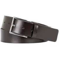 HUGO pour homme. 50470639 Ceinture en cuir marron Giaspo (120 cm), Casuel