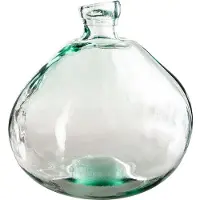 Atmosphera Vase en verre recyclé transparent ATMOSPHERA - Dame Jeanne D33 cm