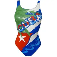 Turbo Cuba Palmera Swimsuit Vert,Bleu XL Femme