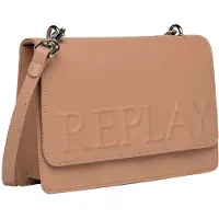 Replay sac à épaule bandoulière sac à épaule Crossbody Bag Pale Grey Brown marron clair