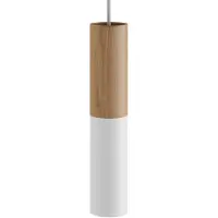 Creative Cables Tube-e14 En Bois Et Métal Pour Spot Avec Support De Lampe à Double Anneau