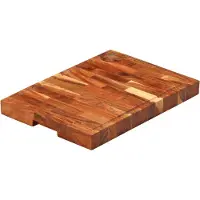 vidaXL Planche à découper 42x30x4 cm bois d'acacia massif