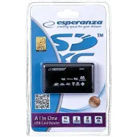 Esperanza EA119 - Lecteur de carte - tout-en-un (MS, miniSD, MS Duo, SDHC, microSD, MMCplus, SDXC, MMCmobile, xD, MS Micro, CF) - USB 2.0