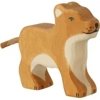 Holztiger Lion, petit, debout