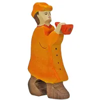 Holztiger Figurine en bois - Berger avec flûte - Pour enfants à partir de 3 ans - Fabrication européenne