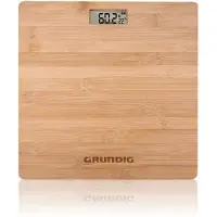 Grundig Pèse-personne - Balance digitale - jusqu'à 180KG - Bambou