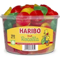 Haribo Fruitgom Rotella Fruit Bonbons Gélifiés Assortis Saveurs Fruitées 1200g