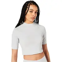 Superdry Run 3/4 Tight Crop Short Sleeve T-shirt Blanc XL Femme