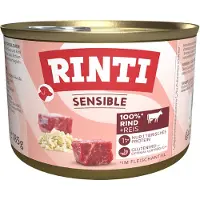 Rinti Sensible - Boeuf et riz pour chiens sensibles - 6x185 g