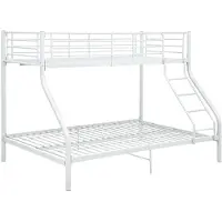 vidaXL Sommier de lit superposé Blanc Métal 140x200 cm/90x200 cm