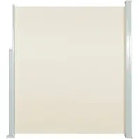 vidaXL Marquise latérale extensible 140x300 cm Crème