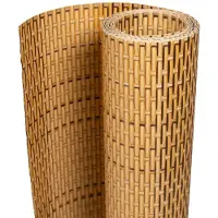 vidaXL Paravent de balcon marron clair 400x90 cm résine tressée