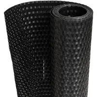 vidaXL Pare-vue balcon noir 400x80 cm Poly rotin