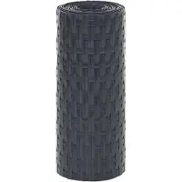 vidaXL Paravent de balcon 10 pcs. Anthracite 255x19 cm Poly rotin