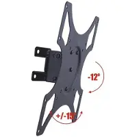 Art AR-06XL Montage mural pour TV LCD métal noir Taille d'écran : 17"-37