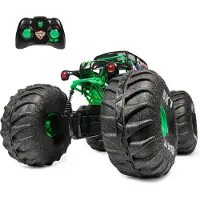 Monster Jam Mega Grave Digger RC, Monster Truck, 4 ans, plastique, noir, vert