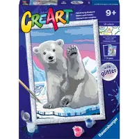 Ravensburger CreArt Pawesome Polar Bear Couleur par kit de peinture par numéros