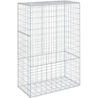 vidaXL Gabion avec couvercle 100x50x150 cm Fer galvanisé