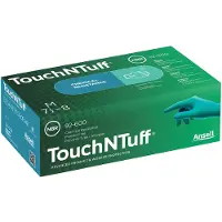 Usorteret Gants jetables 92-600-9.5-10 Touch N Tuff en nitrile non poudr 4 mil, taille 9.5 - 10, verts