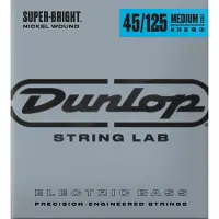 Dunlop DBSBN45125 Nickel Wound Nickel Plated Steel Medium 5C 45-125
