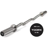 Toorx Fitness Barre de curling olympique EZ Bar Chrome 120 cm BCO-120