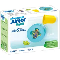 Playmobil Junior 71688 Roue à eau avec bébé requin. Jouet de bain. À partir de 12 mois.