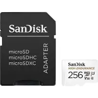 SanDisk Micro SDXC High Endurance 256 Go 100 Mo/s + Adaptateur
