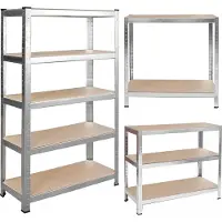 Humberg Regał metalowy magazynowy 150 x 75 x 30 cm 4840
