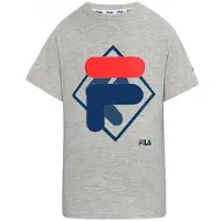 FILA Fat0340 Short Sleeve T-shirt Gris 14 Years Enfants