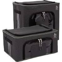 Bo Camp - Boîte de rangement - Pliable - 2 pièces - 2 tailles