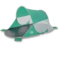 vidaXL Tente de plage vert lac Pop-Up imperméable