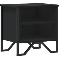 vidaXL Table de chevet Noir 40 x 30 x 40 cm Aggloméré
