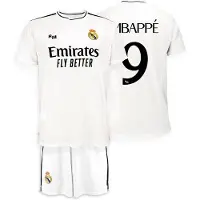 Real Madrid Tenue domicile Mbappé pour enfants - taille 164 / 14 ans - Saison 2024/2025 - Tenue de football Kylian Mbappé pour enfants - Produit officiel pour les fans du .