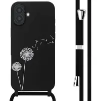IMoshion Coque design en silicone avec cordon Apple iPhone 16 Plus - Dandelion Black
