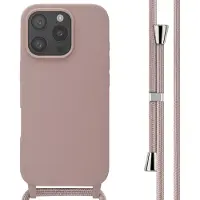IMoshion Coque en silicone avec cordon Apple iPhone 16 Pro - Sand Pink