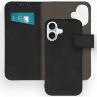 IMoshion Etui de télephone luxe 2-en-1 amovible Apple iPhone 16 - Noir