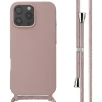 IMoshion Coque en silicone avec cordon Apple iPhone 16 Pro Max - Sand Pink