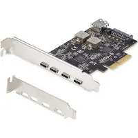 StarTech.com Ps4c3ia3-usb-c-card Pci-e Expansion Card Doré