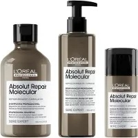 L'Oréal ABSOLUT REPAIR MOLECULAR shampooing professionnel sans sulfate pour cheveux abîmés 300 ml