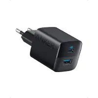 Anker Chargeur mural 323 | Chargeur rapide 33 Watt - USB-A + USB-C - Blanc