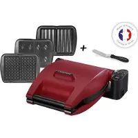 Lagrange Gaufrier 3-en-1 - Rouge Mat