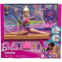 Barbie You Can Be Blonde Gymnast With Playset Doll Rose Enfants