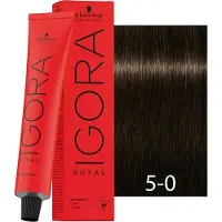 Schwarzkopf Professional Igora Royal Cools Coloration permanente 60 ml 5-0 Light Brown Natural