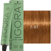 Schwarzkopf Professional Igora Zero Amm Coloration permanente 60 ml 7-67