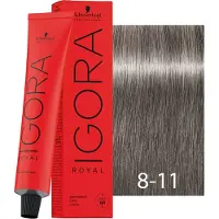 Schwarzkopf Professional Igora Royal Cools Coloration permanente 60 ml 8-11 Light Blonde Cendré Extra