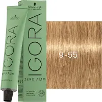 Schwarzkopf Professional Igora Zero Amm Coloration permanente 60 ml 9-55