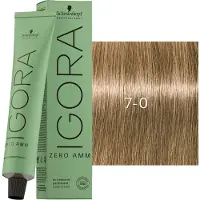 Schwarzkopf Professional Igora Zero Amm Coloration permanente 60 ml 7-0