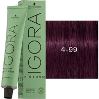 Schwarzkopf Professional Igora Zero Amm Coloration permanente 60 ml 4-99