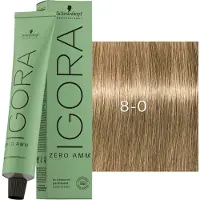 Schwarzkopf Professional Igora Zero Amm Coloration permanente 60 ml 8-0